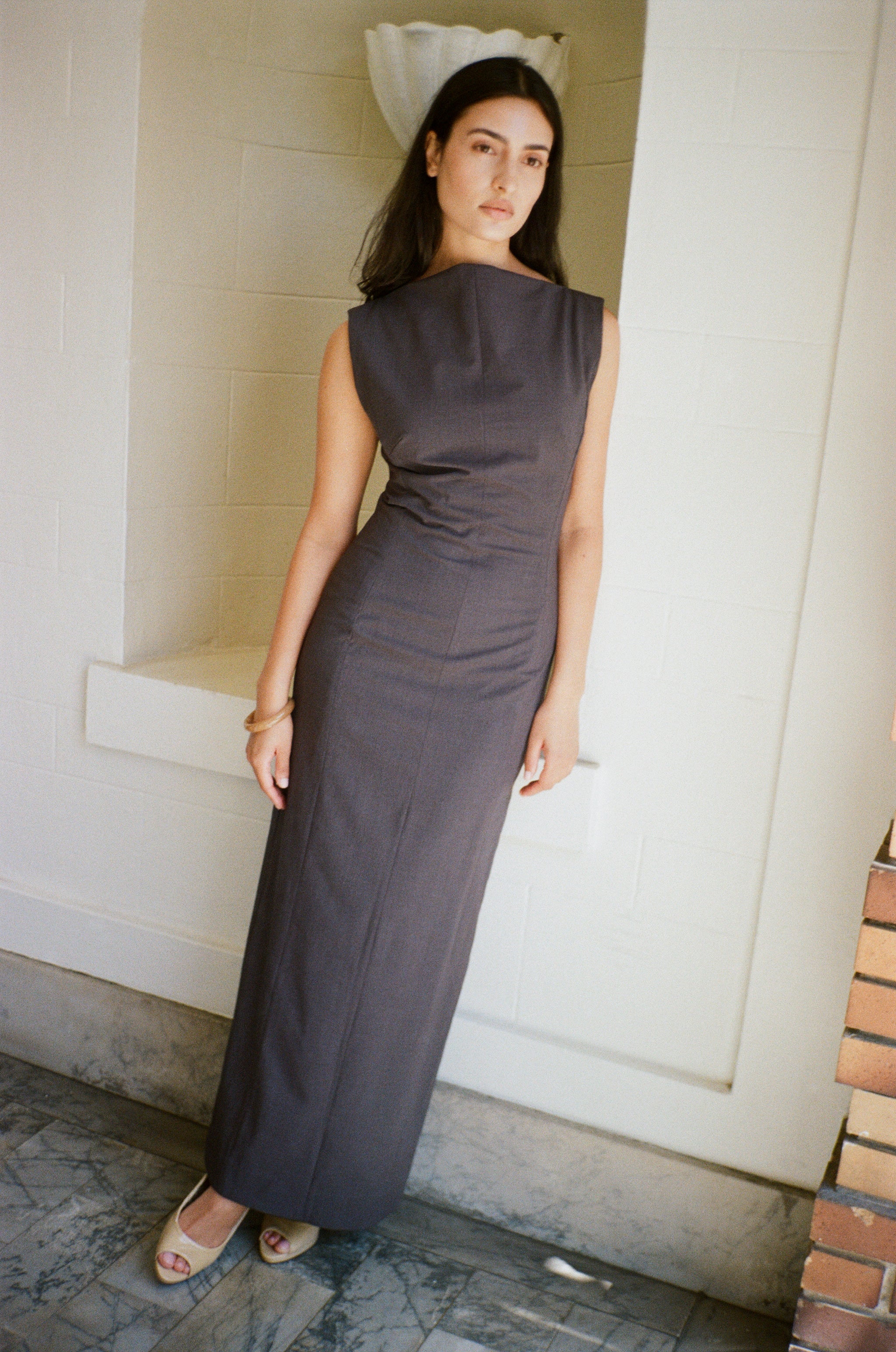 Sculptura Dress - Charcoal