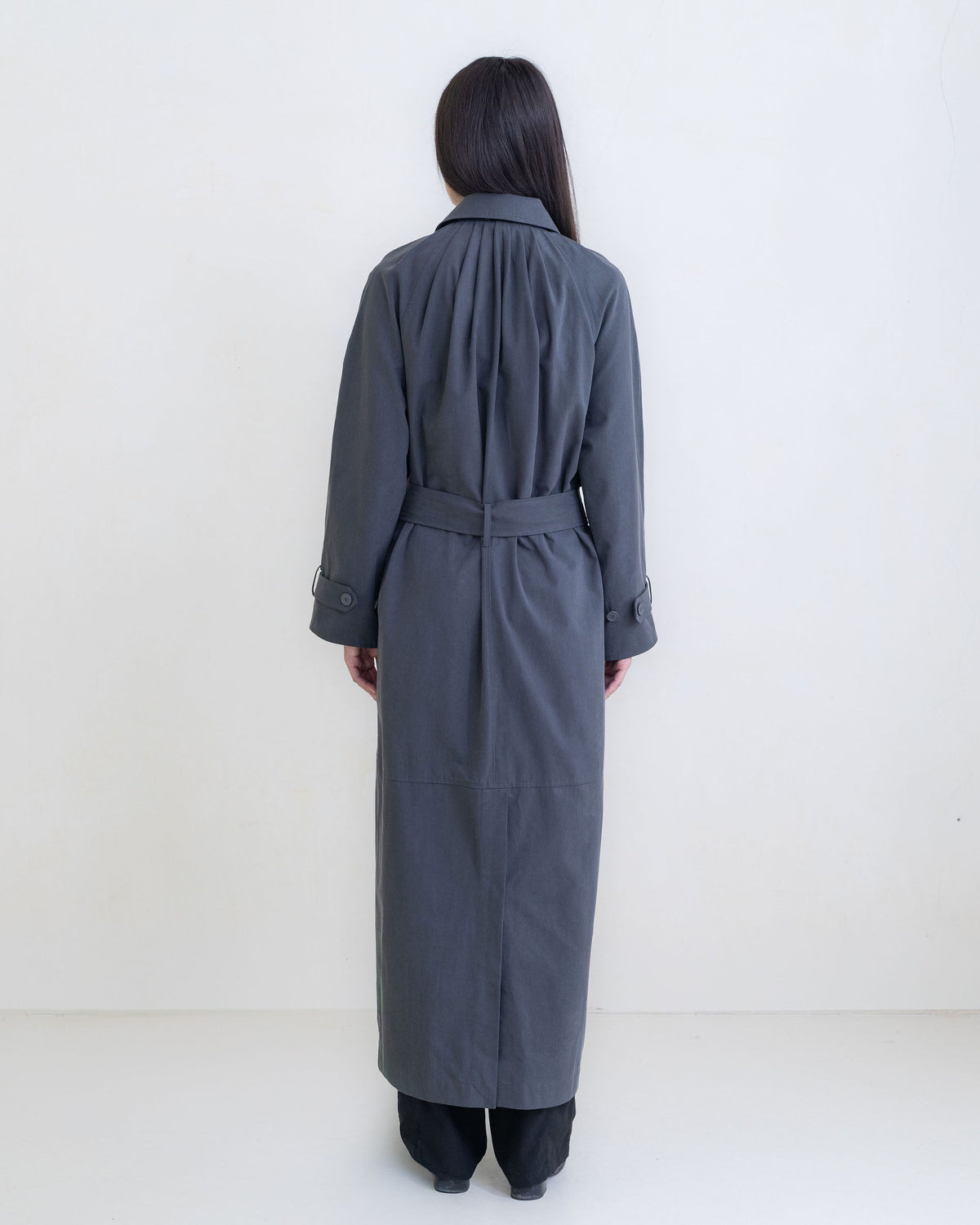 Laurel Trench Coat - Charcoal