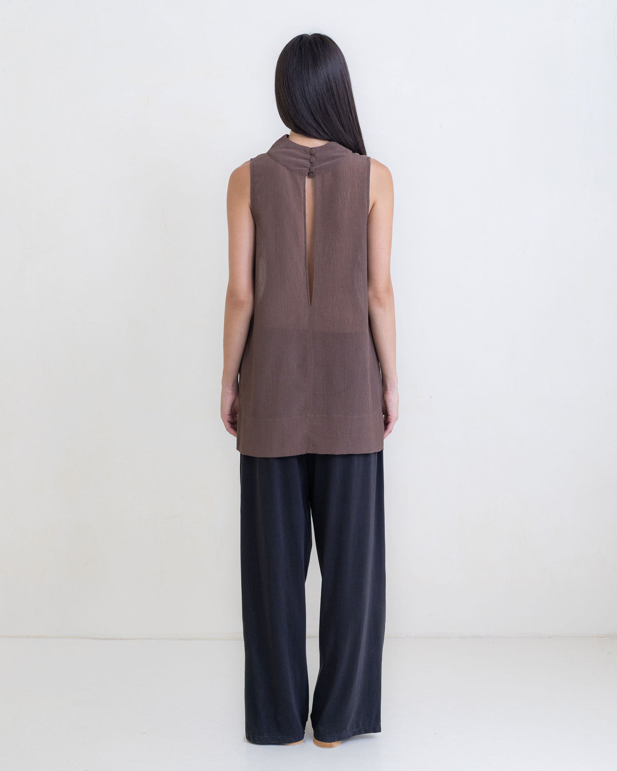 Annabelle Mini Dress - Sheer Brown