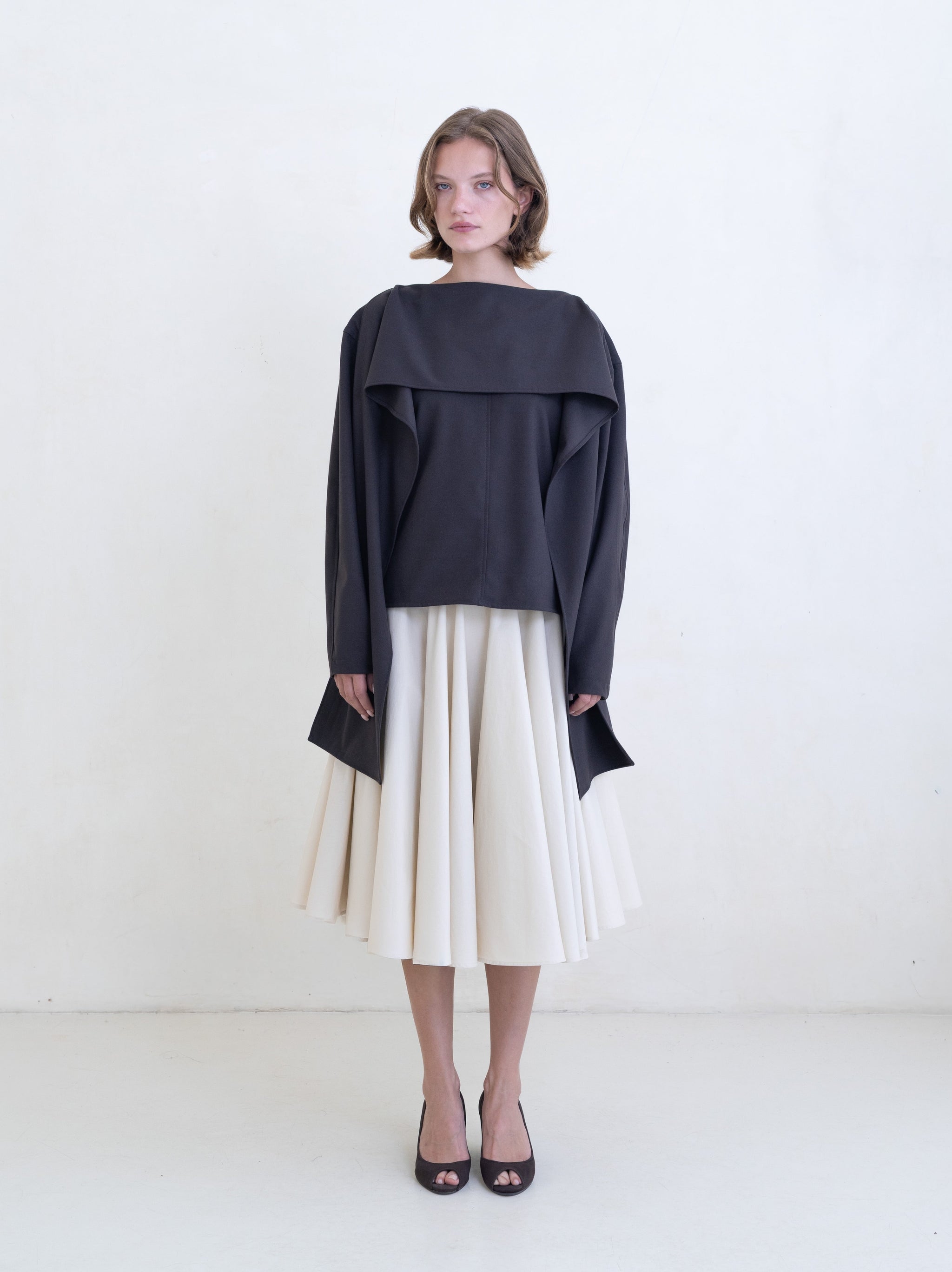 Stream Top (Felt) - Dark Brown