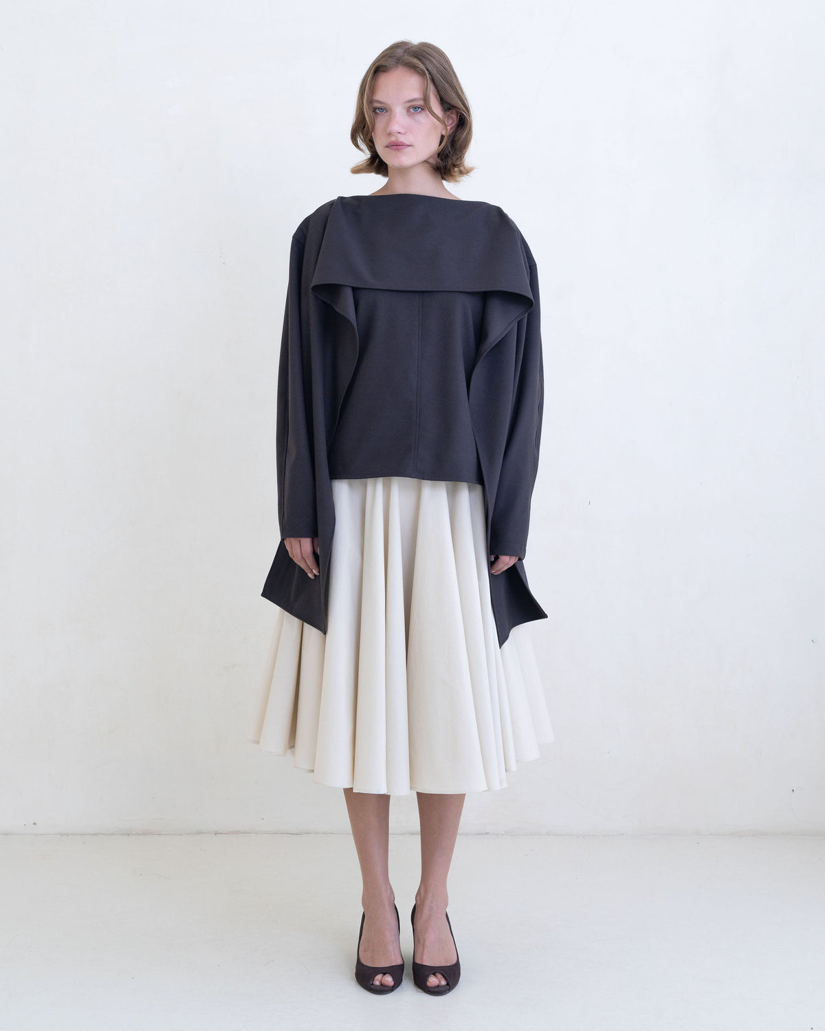 Stream Top (Felt) - Dark Brown