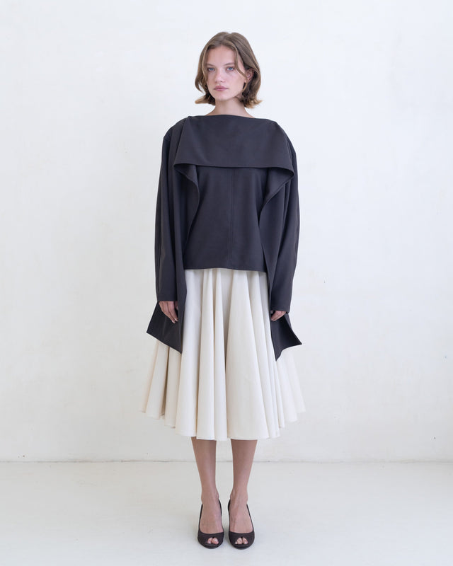 Stream Top (Felt) - Dark Brown