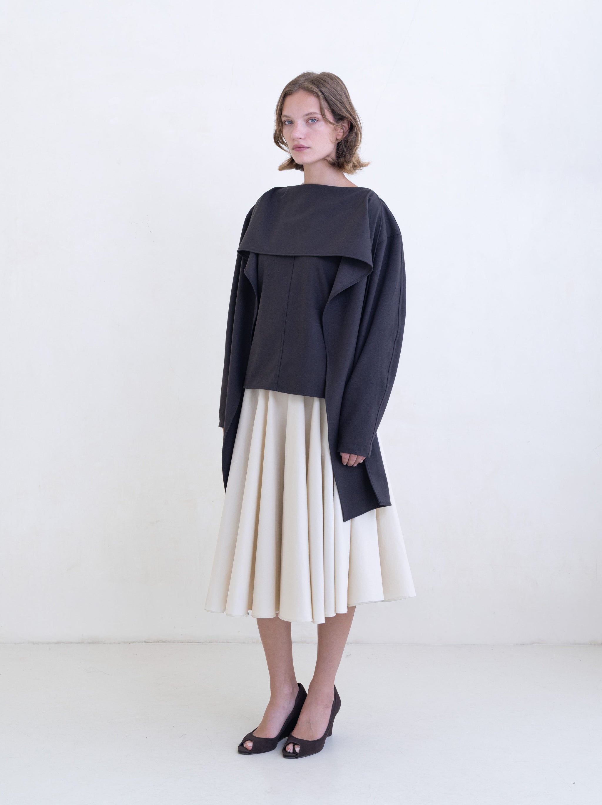 Stream Top (Felt) - Dark Brown