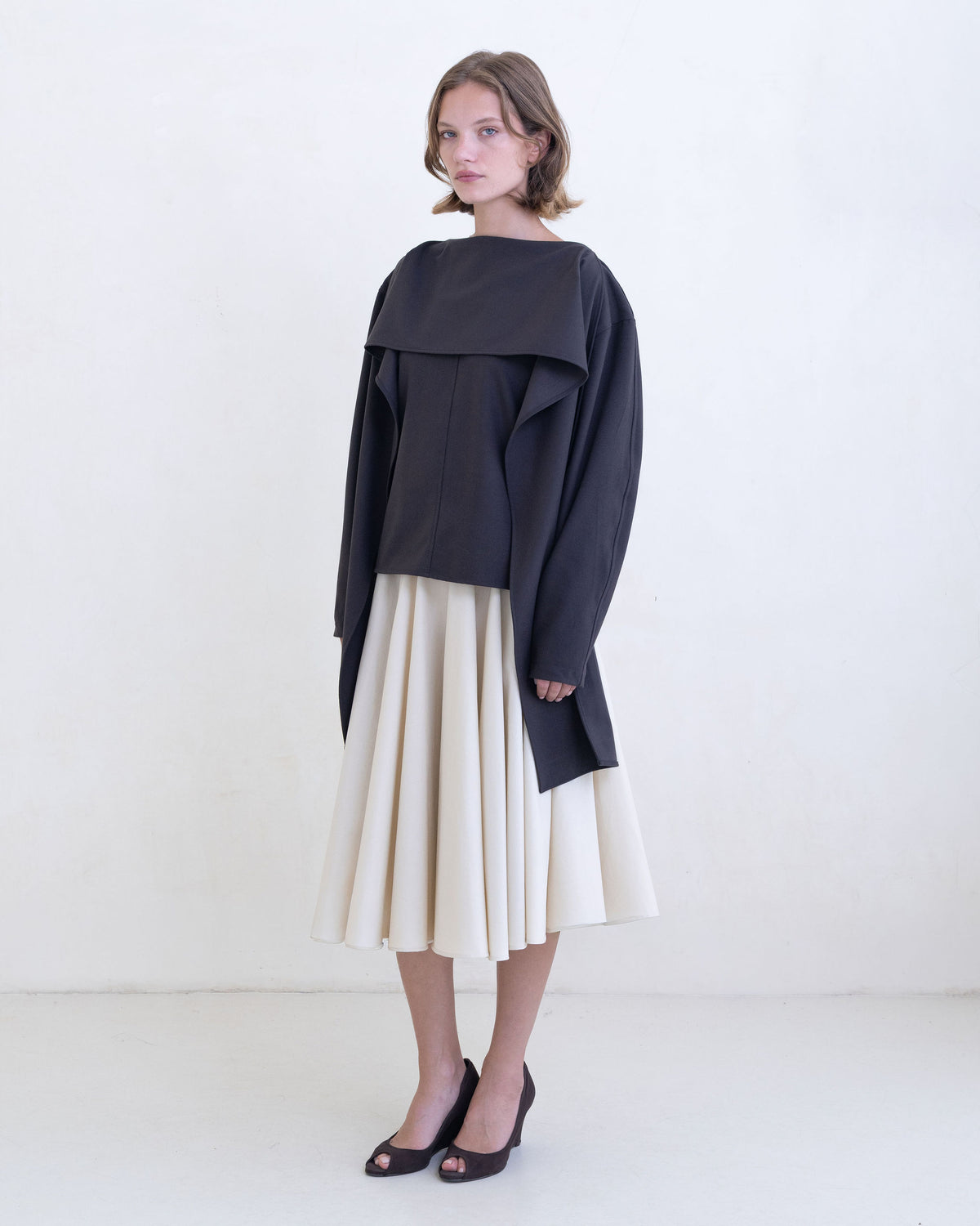 Stream Top (Felt) - Dark Brown