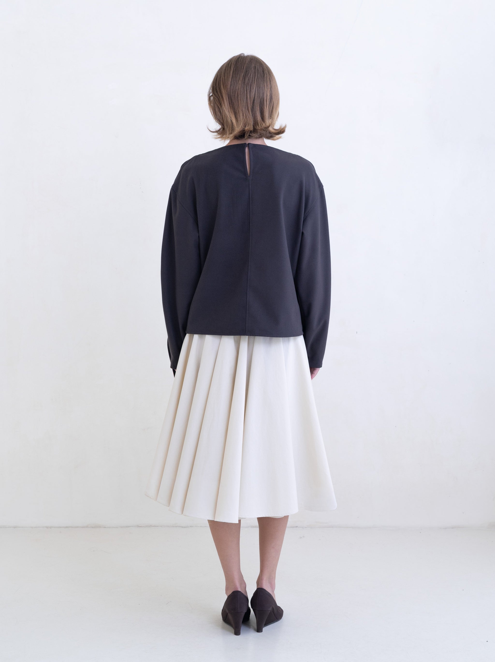 Stream Top (Felt) - Dark Brown
