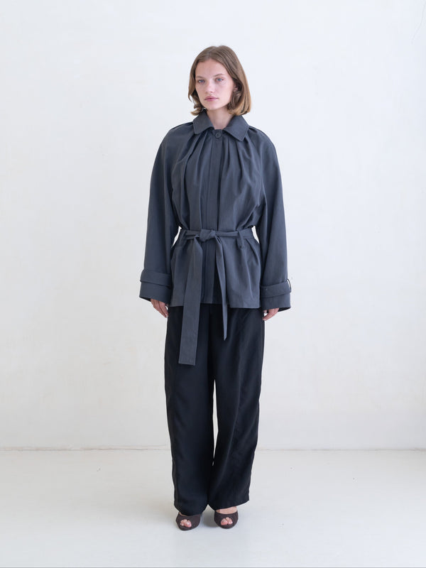 Laurel Trench Mini - Charcoal