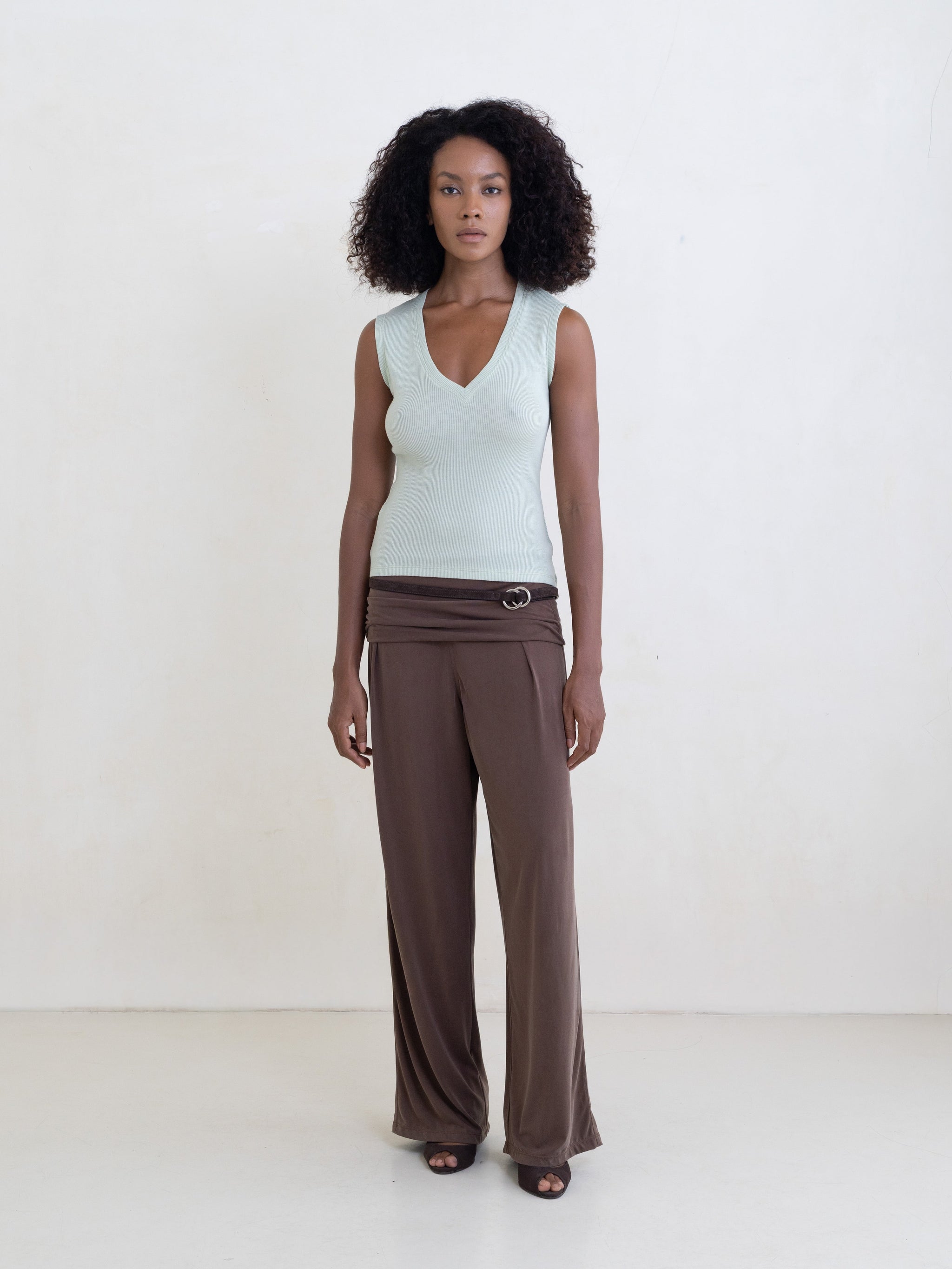Morning Top (Wool) - Lichen