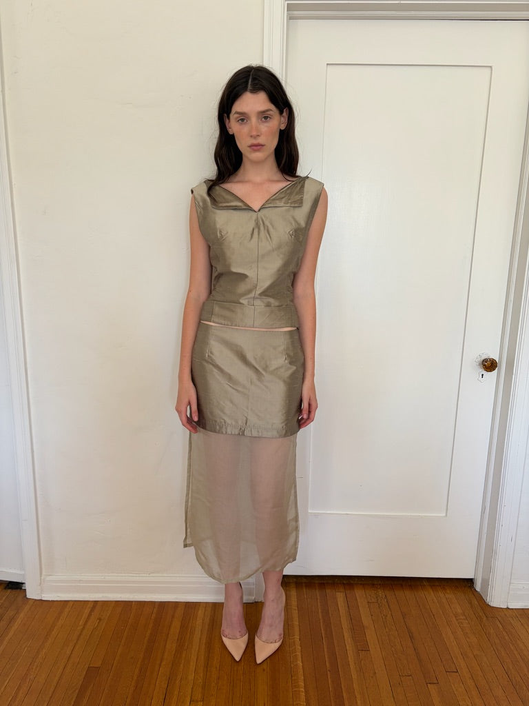 Medallion Skirt - Cream