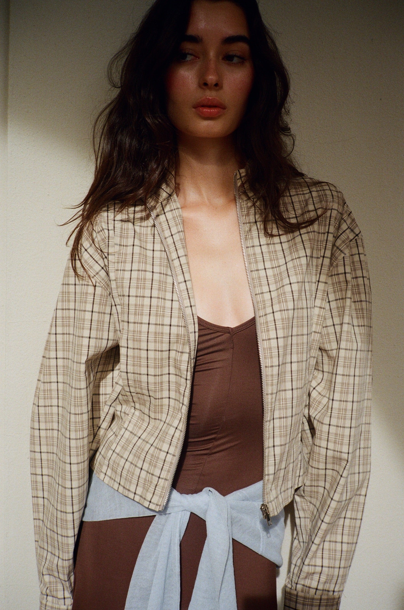 Globo Jacket - Brown Plaid