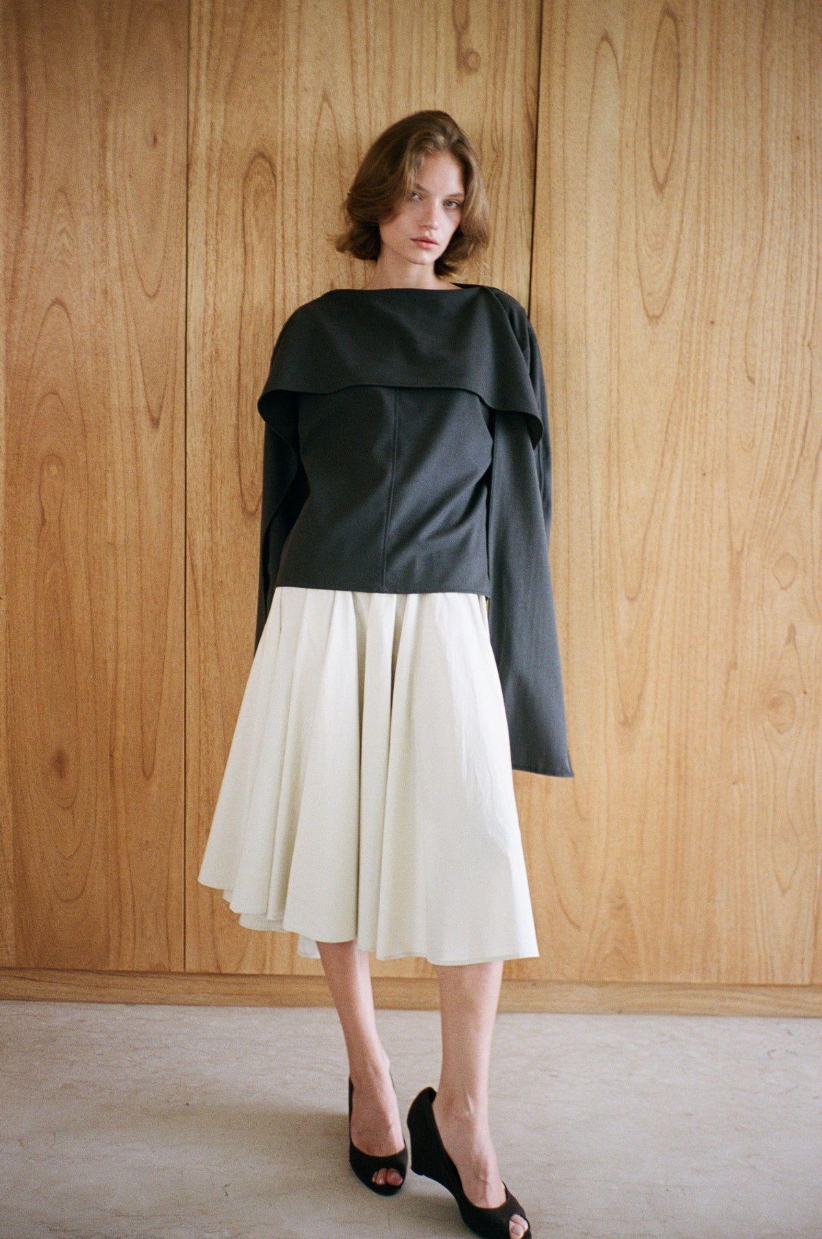 Stream Top (Felt) - Dark Brown