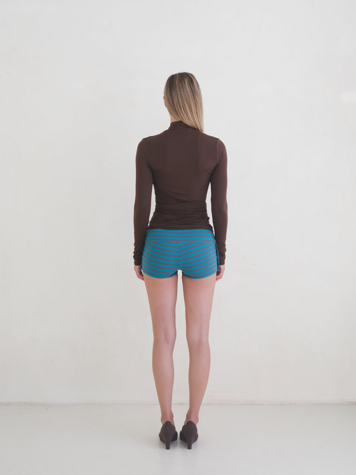 Gia Shorts - Blue Stripe