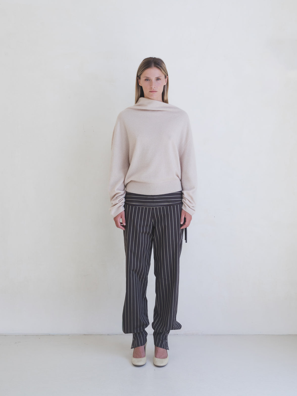 Bea Pant - Green Stripe
