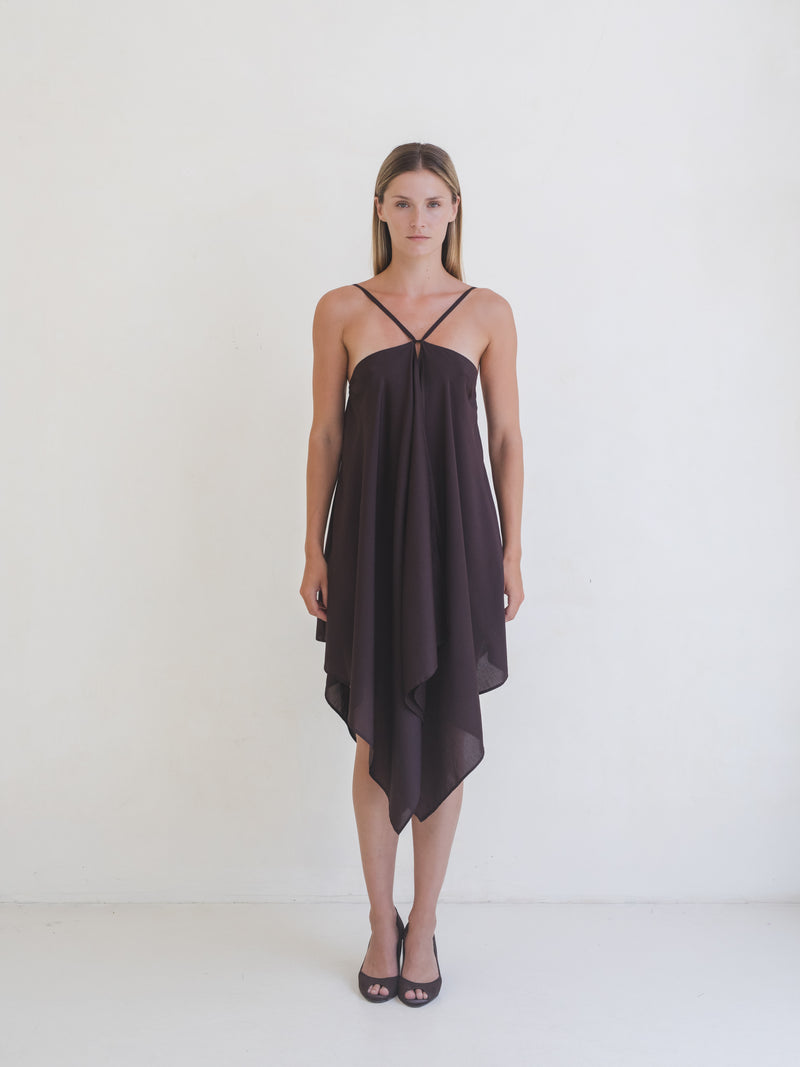 Bandana Dress - Brown
