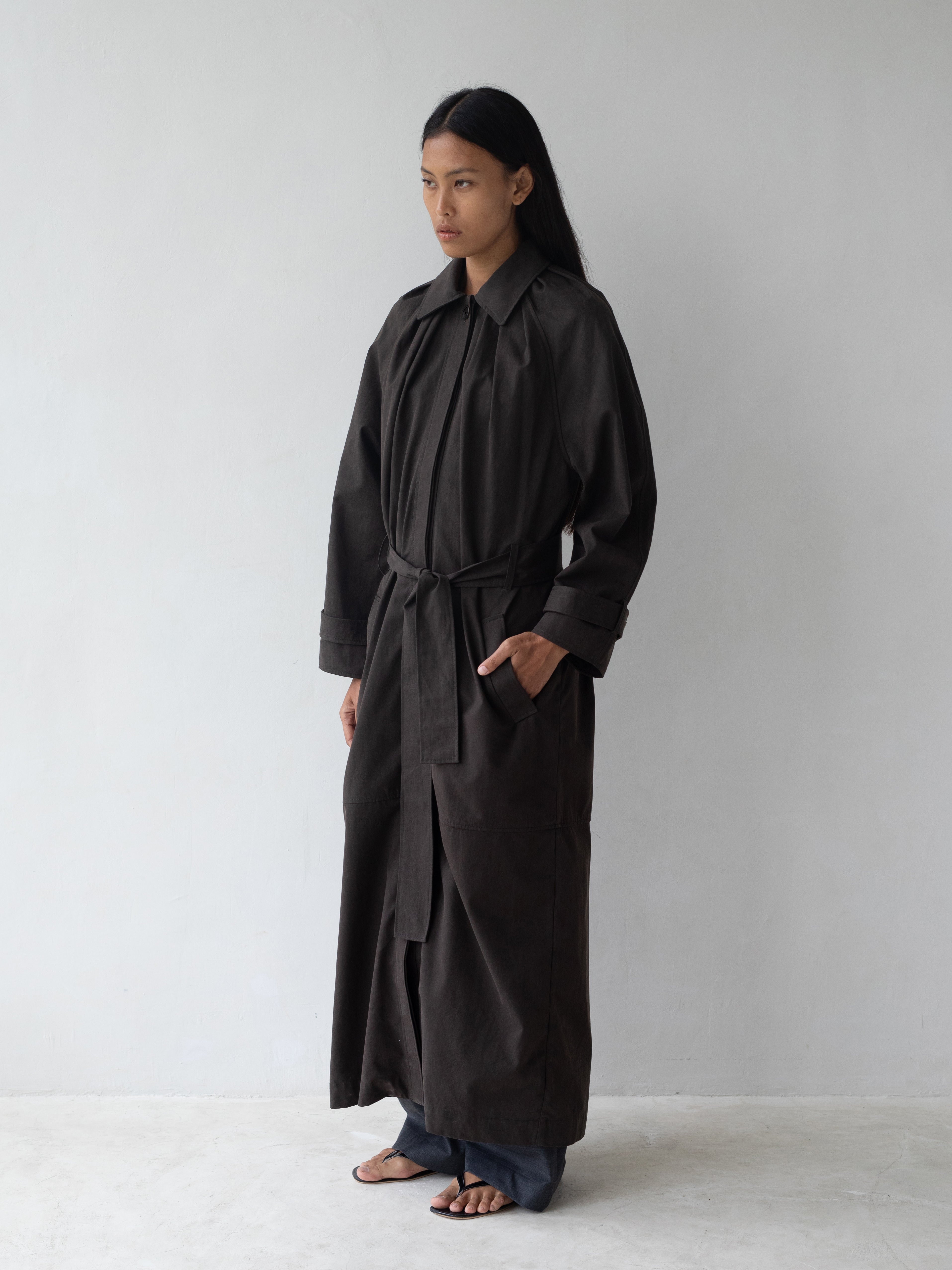 Laurel Trench - Brown – Belle Anna
