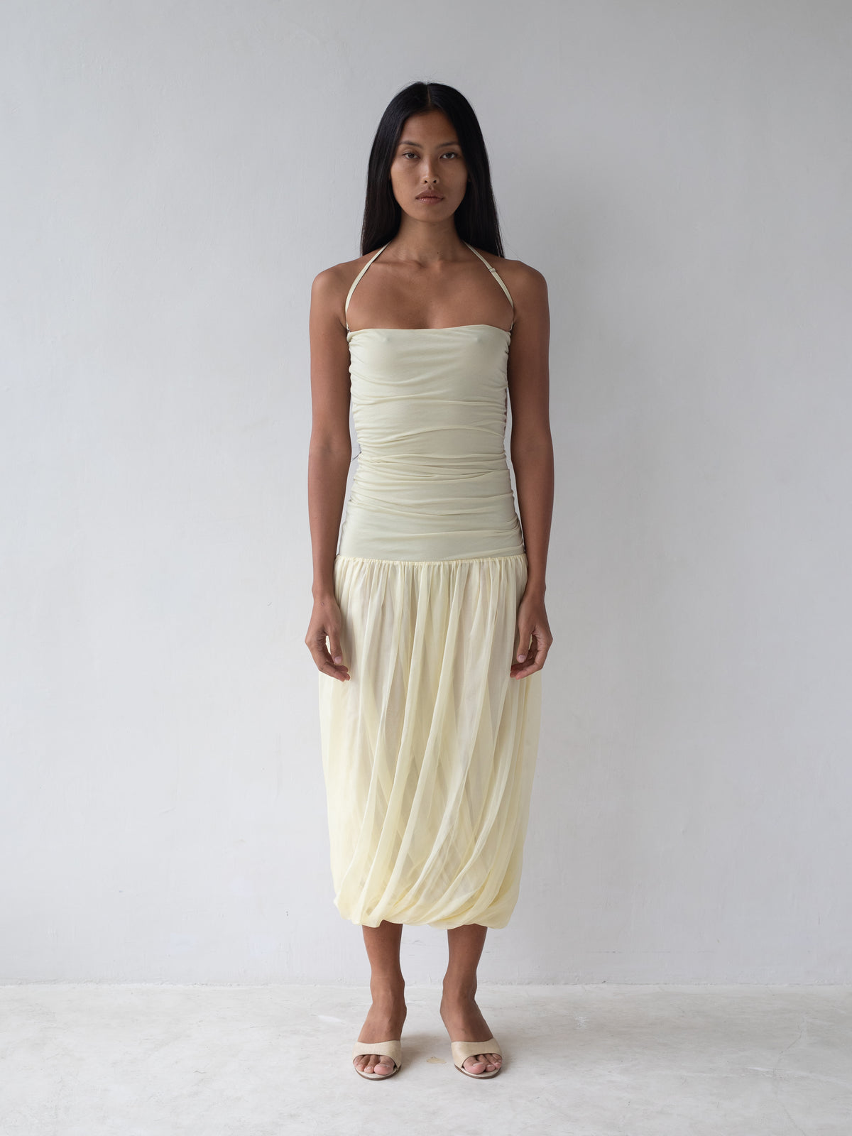 willow silk dress Willow Maxi Dress, in Buttercream Luxe Satin