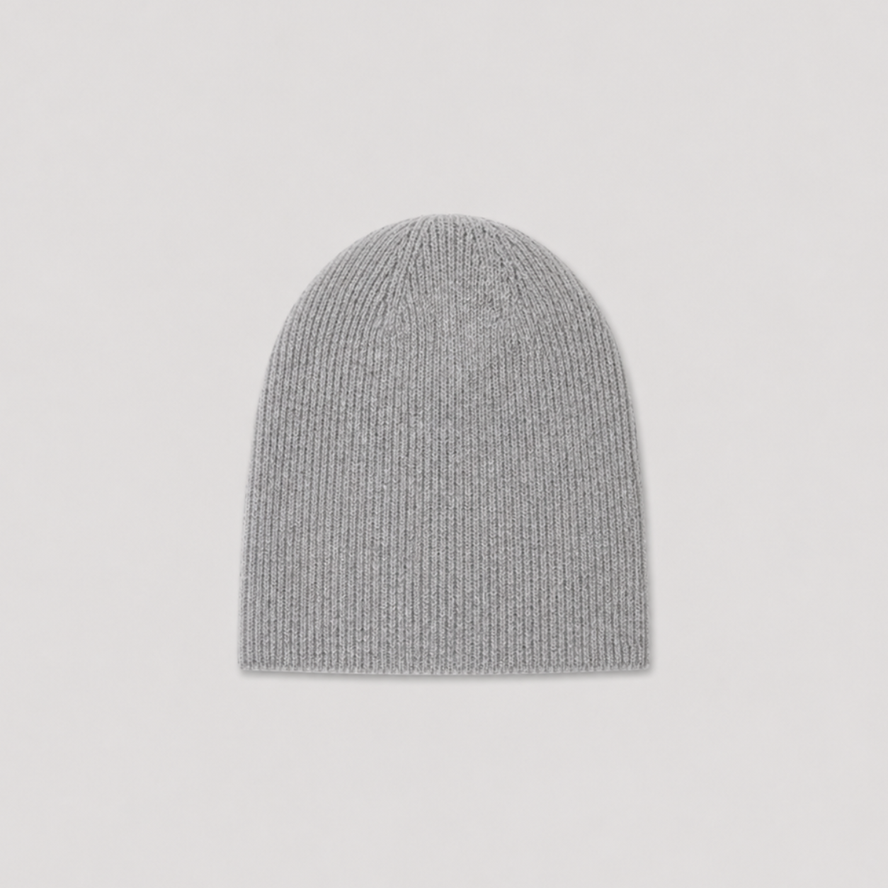 Cashmere Knit Cap - Grey