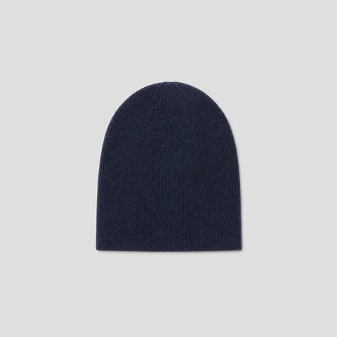 Cashmere Knit Cap - Navy