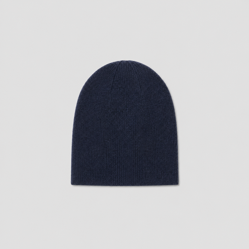 Cashmere Knit Cap - Navy