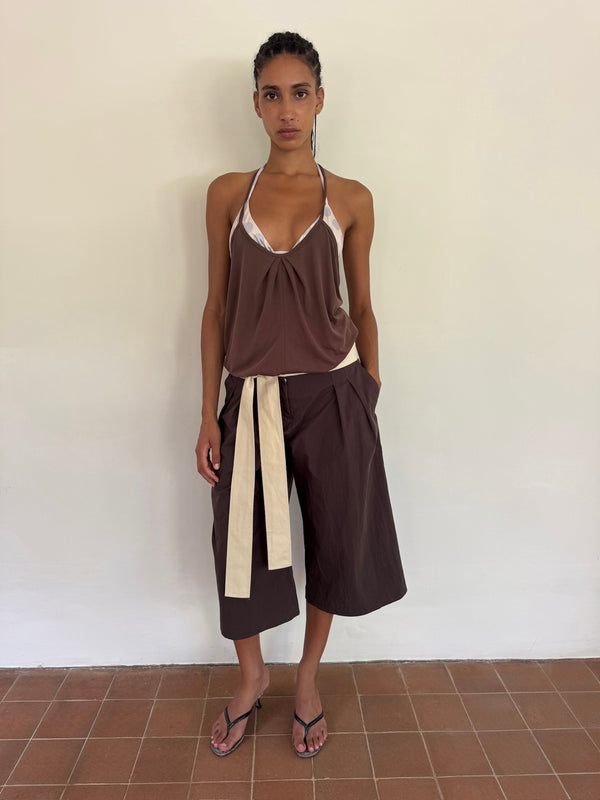 Coin Top - Warm Brown