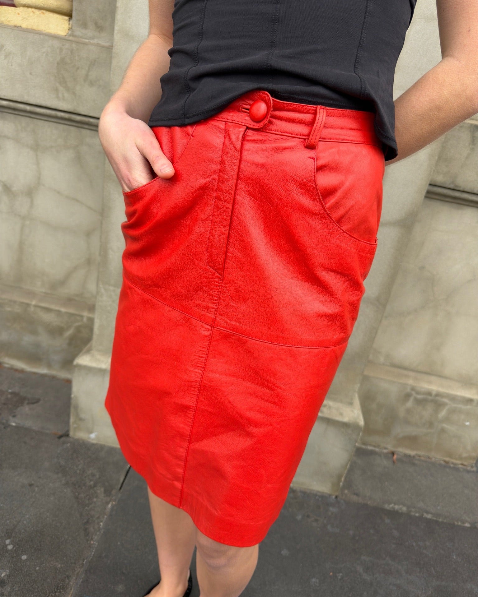 Antor Leather Skirt