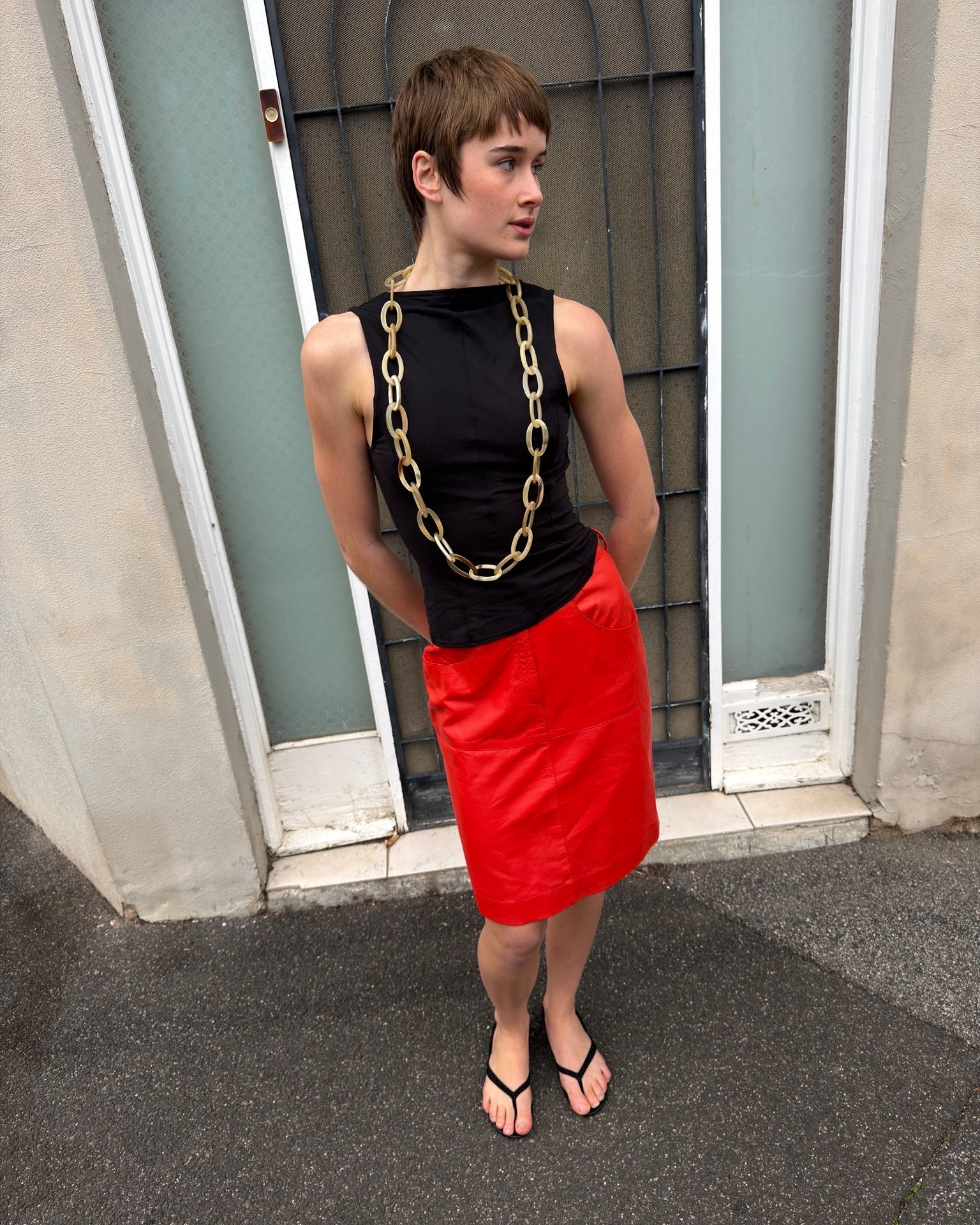 Antor Leather Skirt