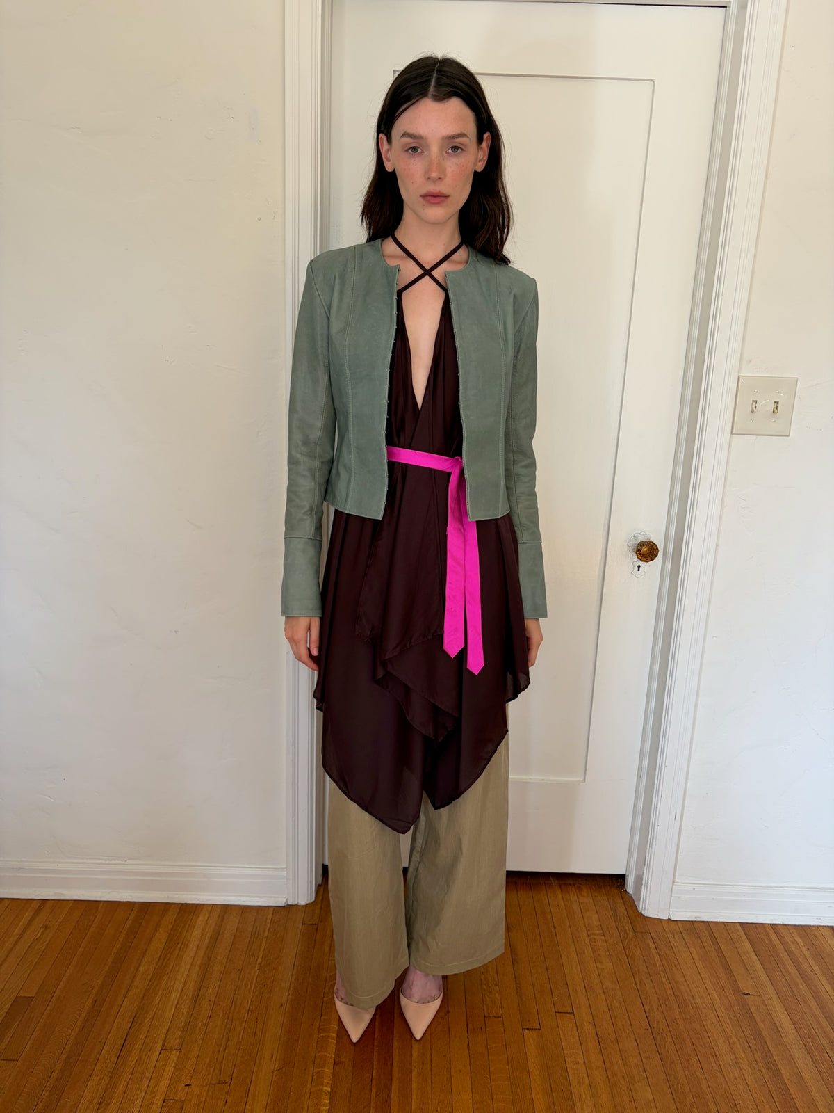Bandana Dress - Brown