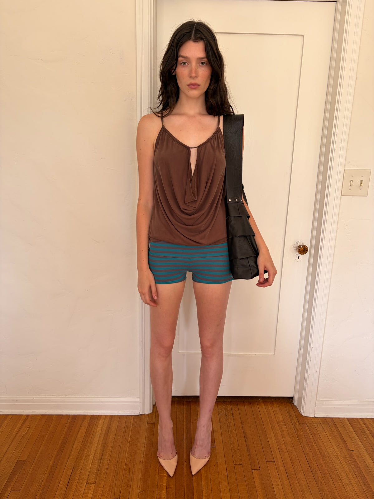 Gia Shorts - Blue Stripe