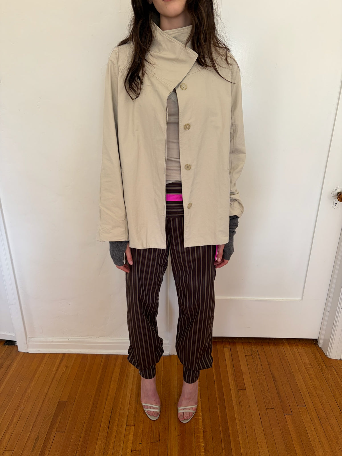 Bea Pant - Green Stripe