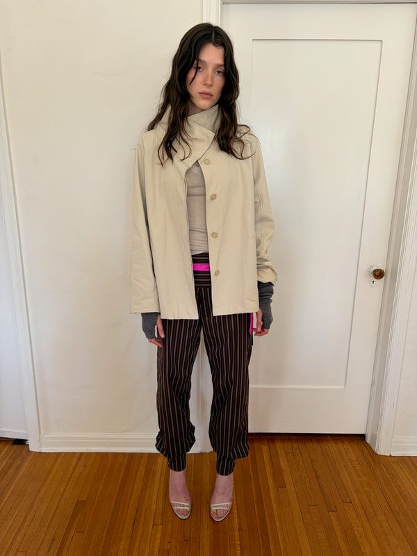 Bea Pant - Green Stripe