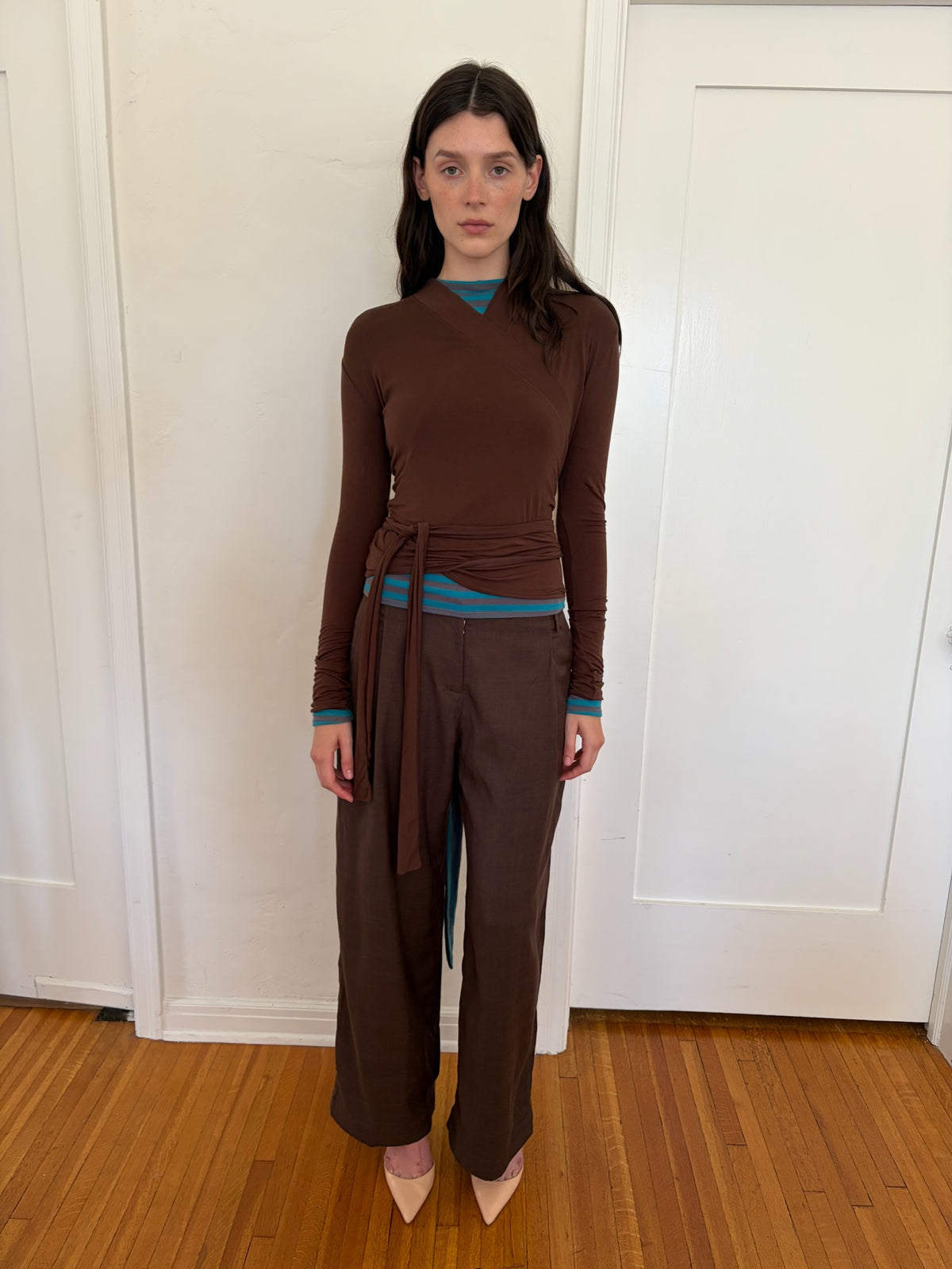 Gemma Top - Blue Stripe