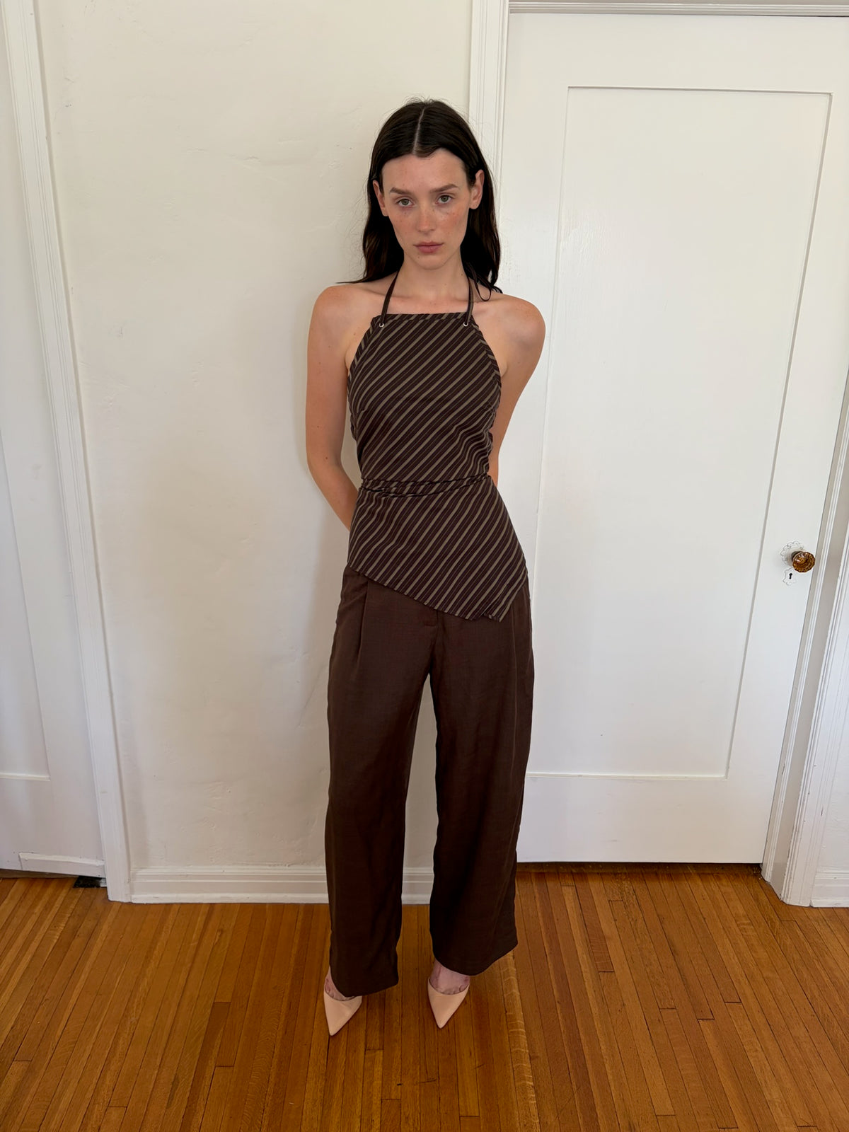 Bolinas Pant - Brown Plaid