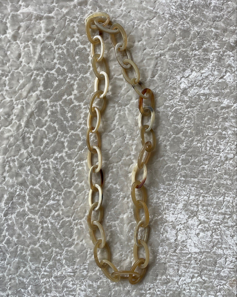 Vintage Horn Chain Necklace