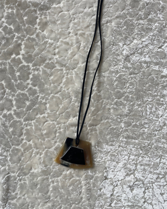 Vintage Horn Pendant Necklace