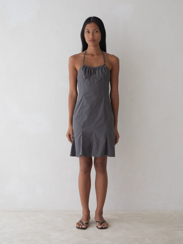 Flore Mini Dress - Charcoal