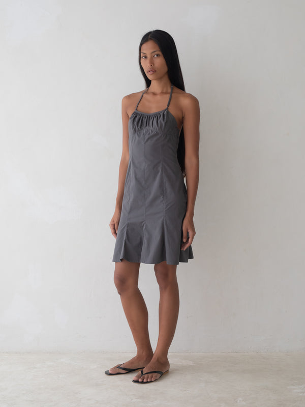 Flore Mini Dress - Charcoal