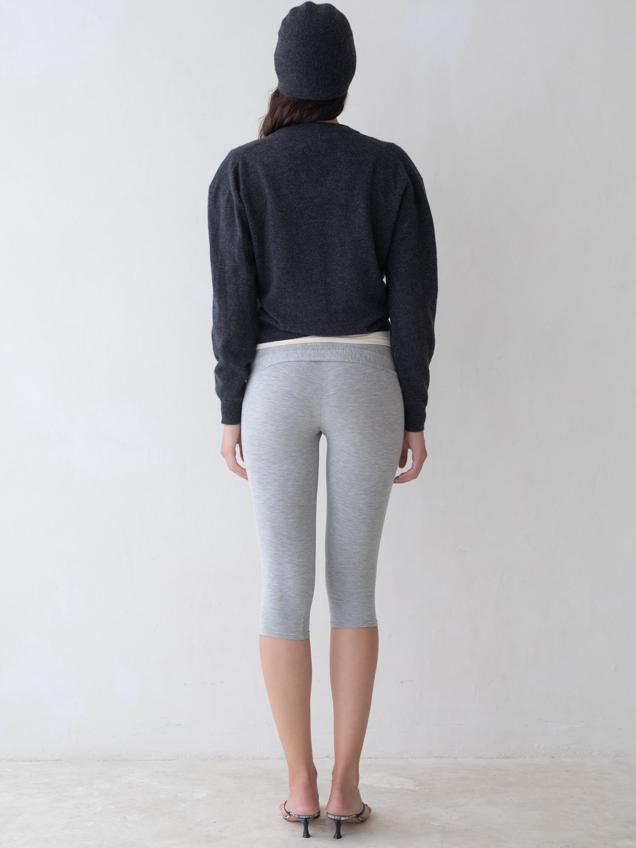 Cashmere Knit Cap - Charcoal