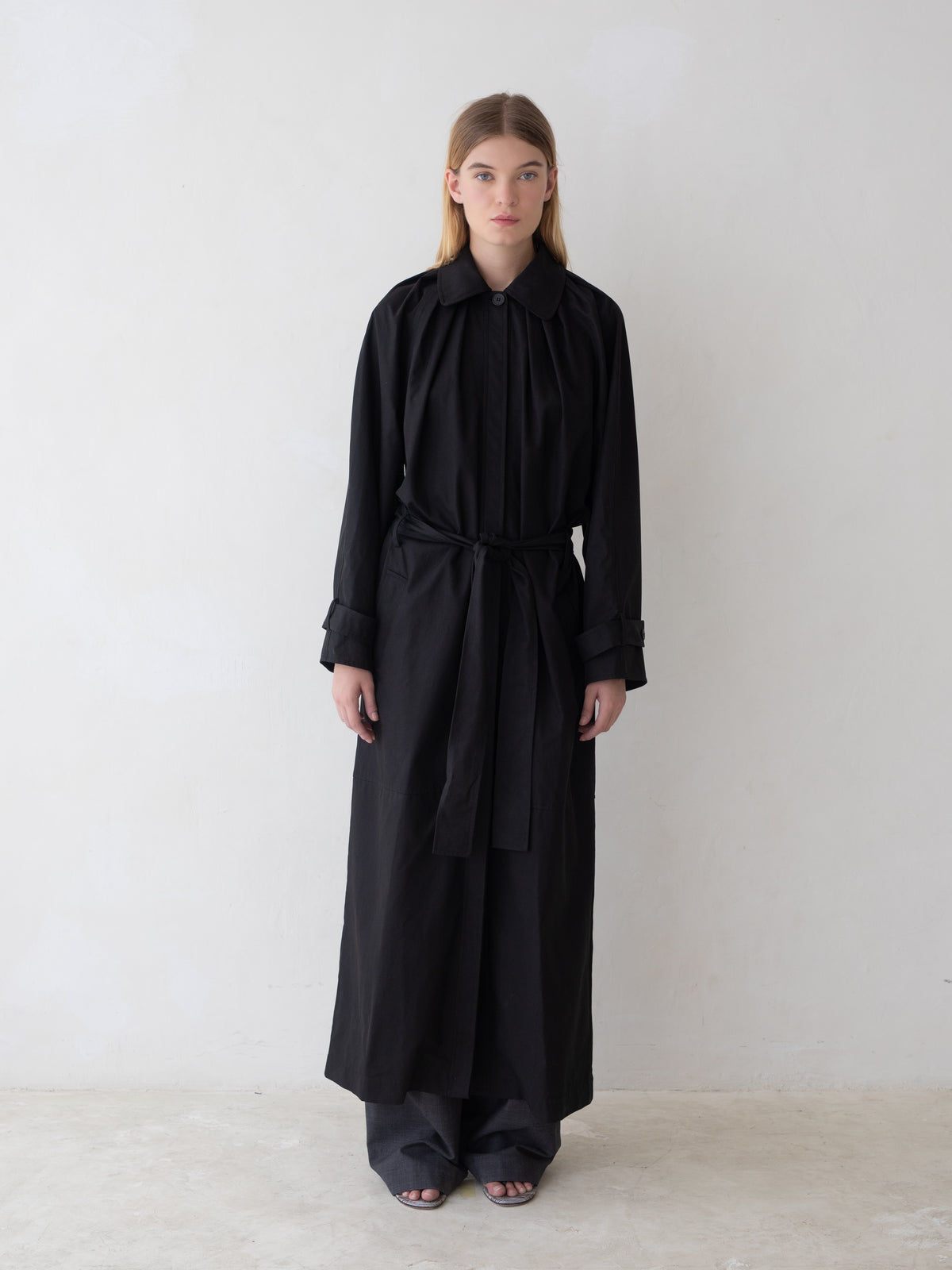 Laurel Trench - Black – Belle Anna