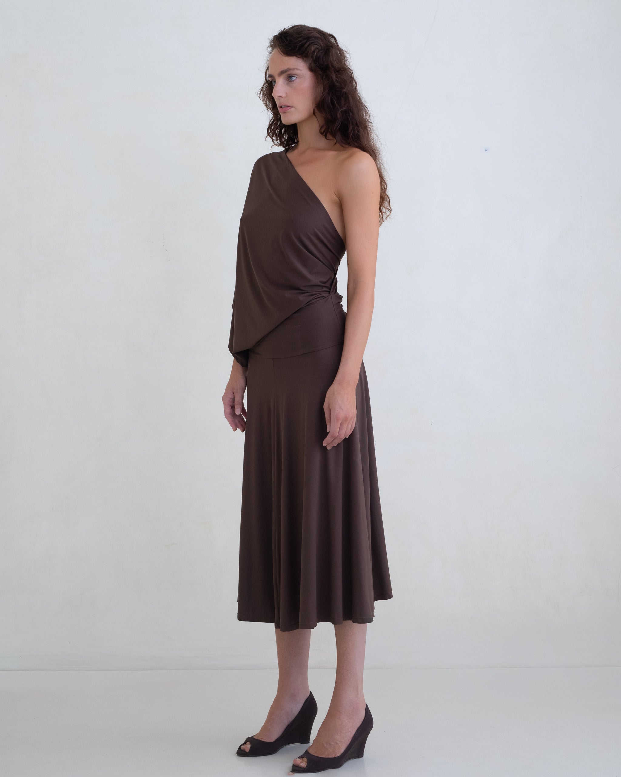 arden midi dress Arden Midi Dress Natural Van Hoang